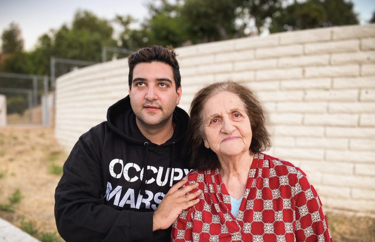 Andrew Rahal and his grandmother Elo