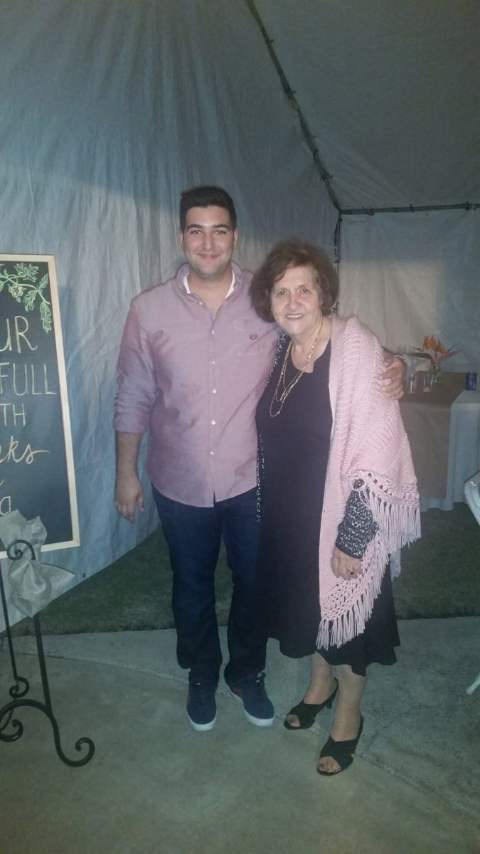 Andrew and Elo at a family event